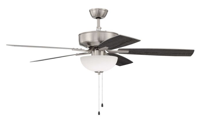 52" Pro Plus 211 in Brushed Polished Nickel w/ Brushed Nickel/Greywood Blades Ceiling Fan CRAFTMADE