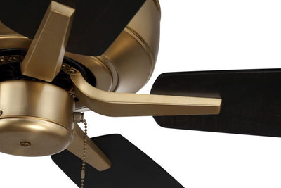 52" Pro Plus in Satin Brass w/ Black Walnut/Flat Black Blades Ceiling Fan CRAFTMADE