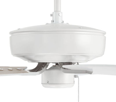 52" Pro Plus in White/Polished Nickel w/ White/Washed Oak Blades Ceiling Fan CRAFTMADE