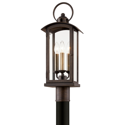 Chaplin 3Lt Post Exterior Troy Lighting