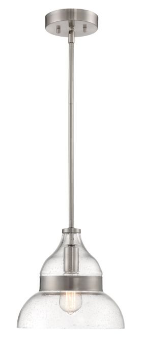 Smyth 1 Light Mini Pendant in Brushed Polished Nickel Pendant Craftmade