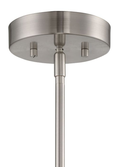 Smyth 1 Light Mini Pendant in Brushed Polished Nickel Pendant Craftmade