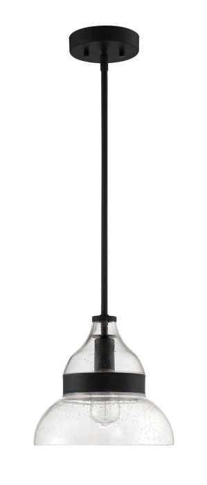 Smyth 1 Light Mini Pendant in Flat Black Pendant Craftmade