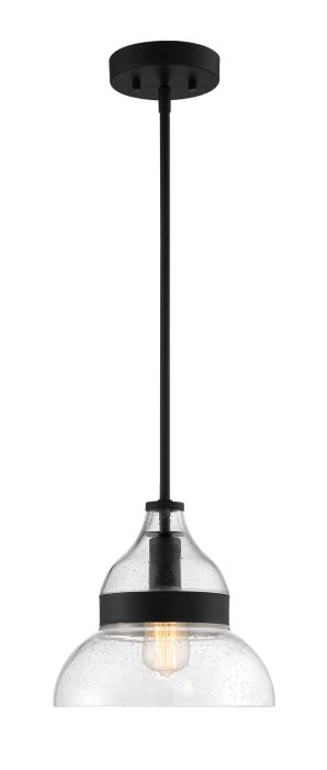 Smyth 1 Light Mini Pendant in Flat Black Pendant Craftmade