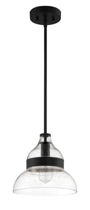 Smyth 1 Light Mini Pendant in Flat Black Pendant Craftmade