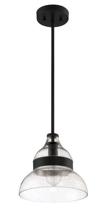 Smyth 1 Light Mini Pendant in Flat Black Pendant Craftmade