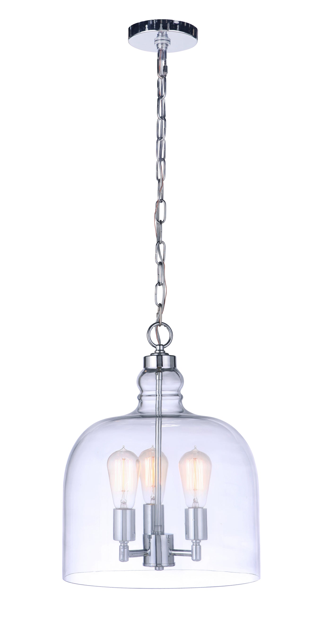 Jackson 3 Light Pendant, Chrome Pendant Craftmade