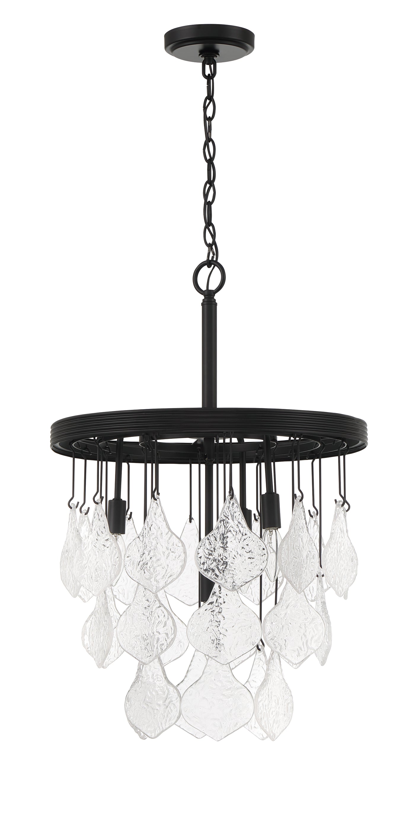 Vesi 4 Light Pendant in Flat Black Pendant Craftmade