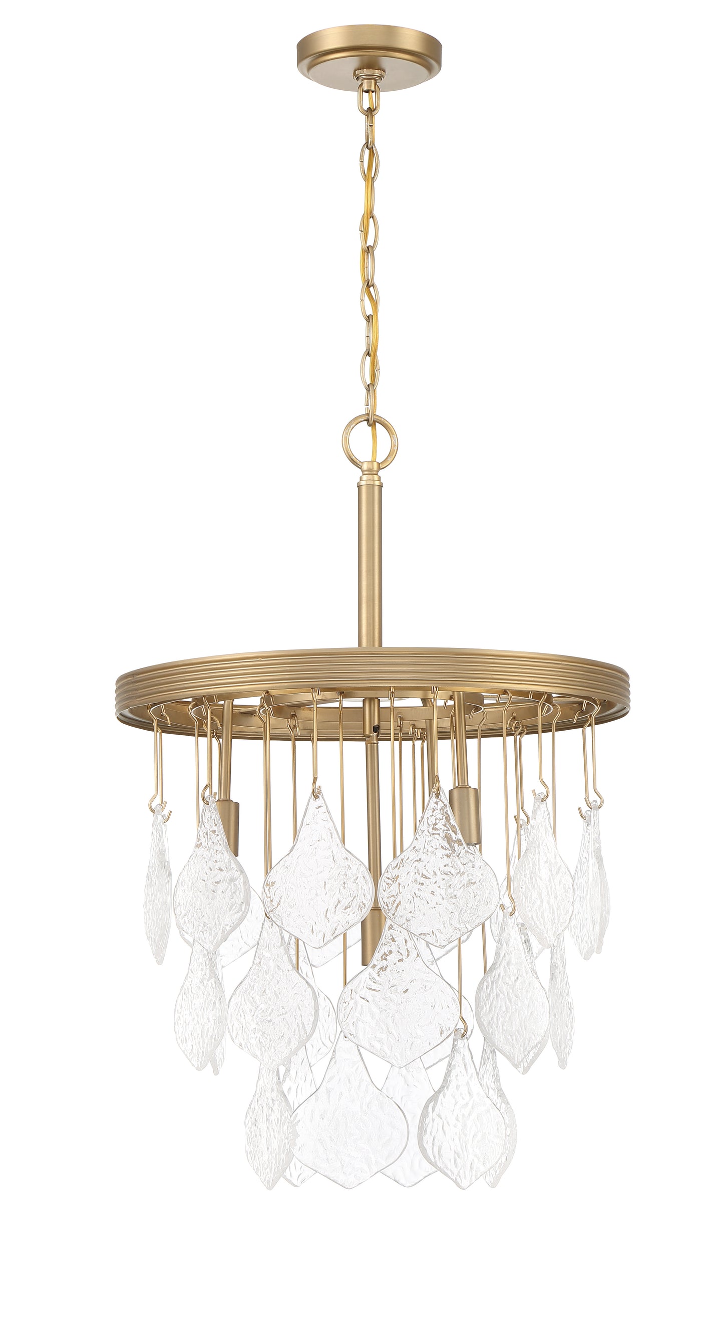 Vesi 4 Light Pendant in Satin Brass Pendant Craftmade