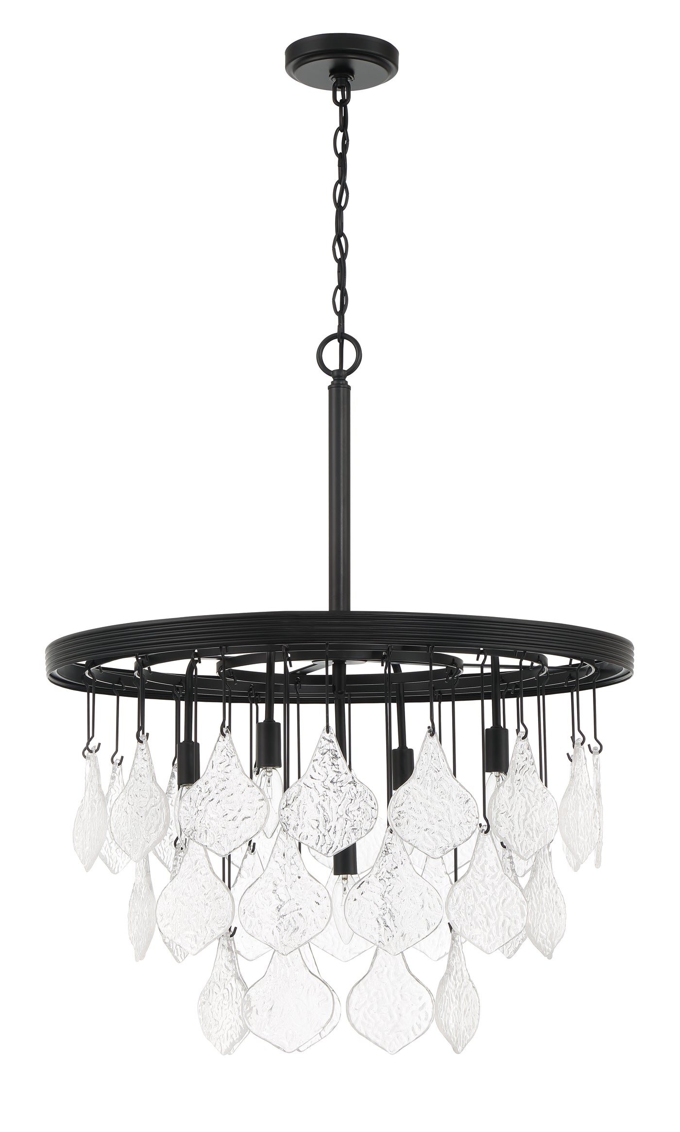 Vesi 5 Light Pendant in Flat Black Pendant Craftmade