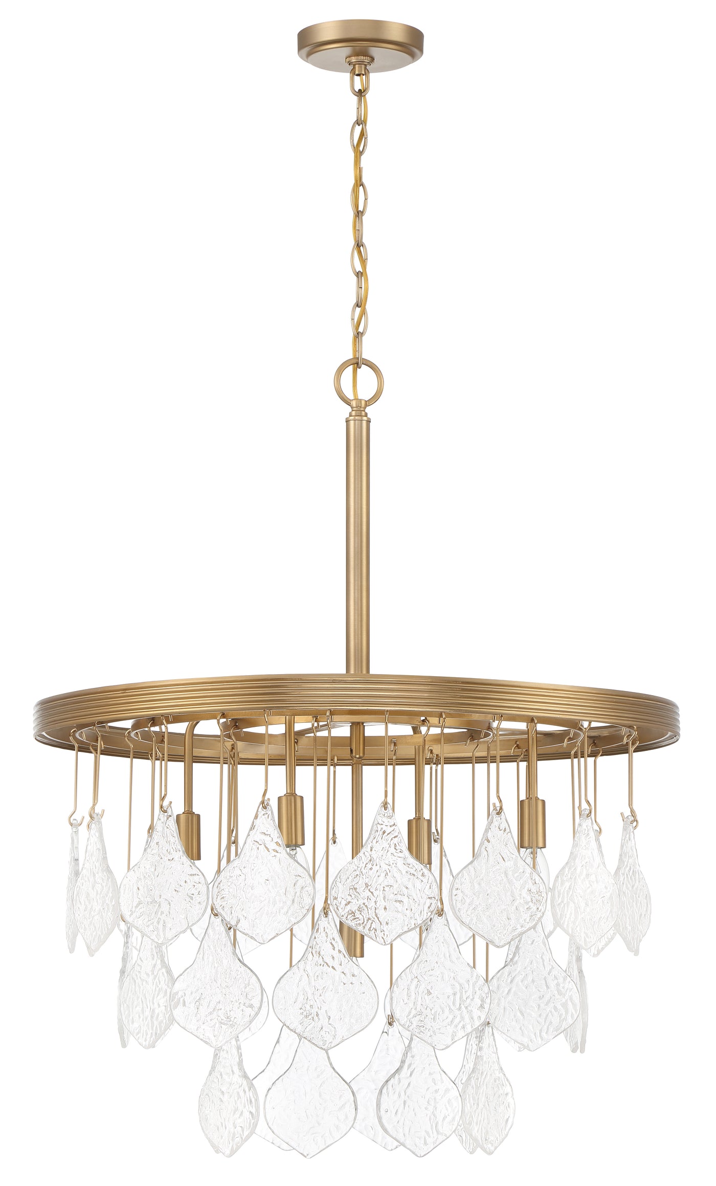 Vesi 5 Light Pendant in Satin Brass Pendant Craftmade