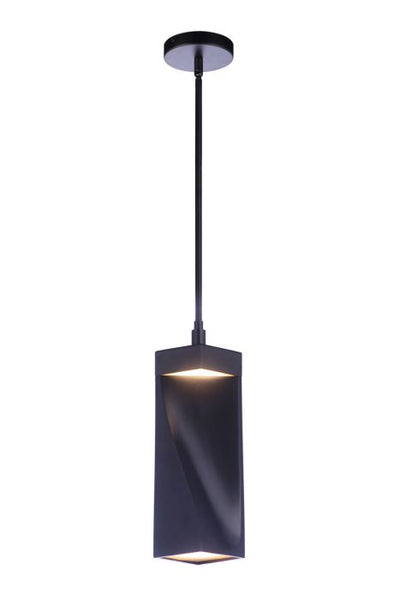 Drama LED Mini Pendant in Flat Black Pendant Craftmade