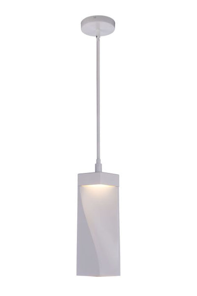 Drama LED Mini Pendant in White Pendant Craftmade