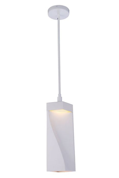 Drama LED Mini Pendant in White Pendant Craftmade