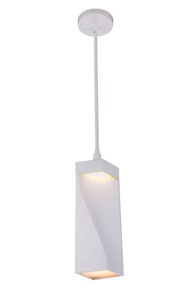 Drama LED Mini Pendant in White Pendant Craftmade