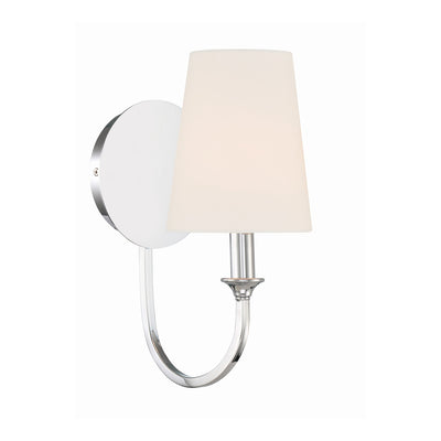 Payton 1 Light Polished Chrome Sconce Wall Sconce Crystorama