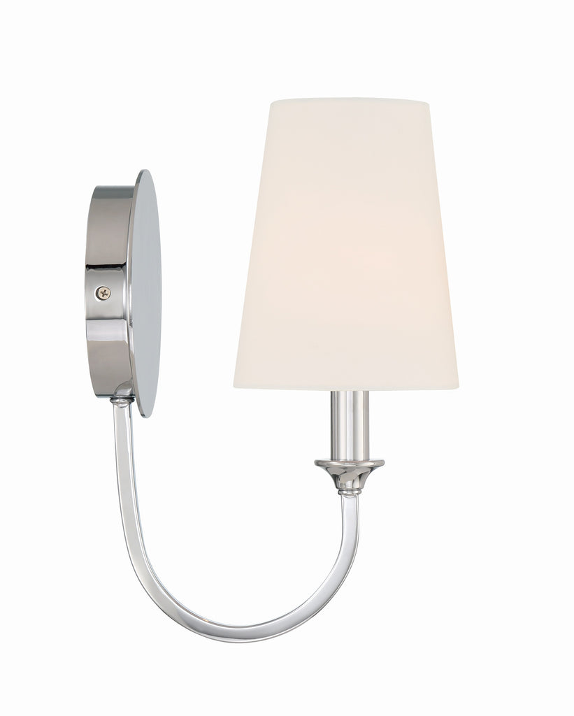 Payton 1 Light Polished Chrome Sconce Wall Sconce Crystorama