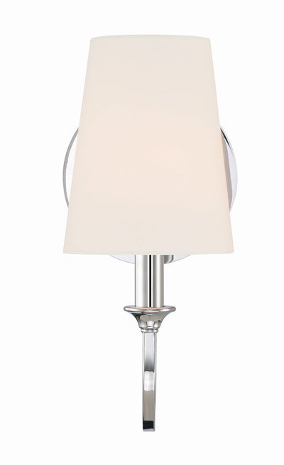 Payton 1 Light Polished Chrome Sconce Wall Sconce Crystorama