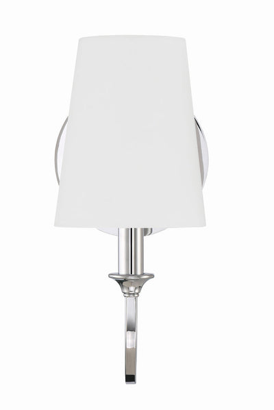 Payton 1 Light Polished Chrome Sconce Wall Sconce Crystorama