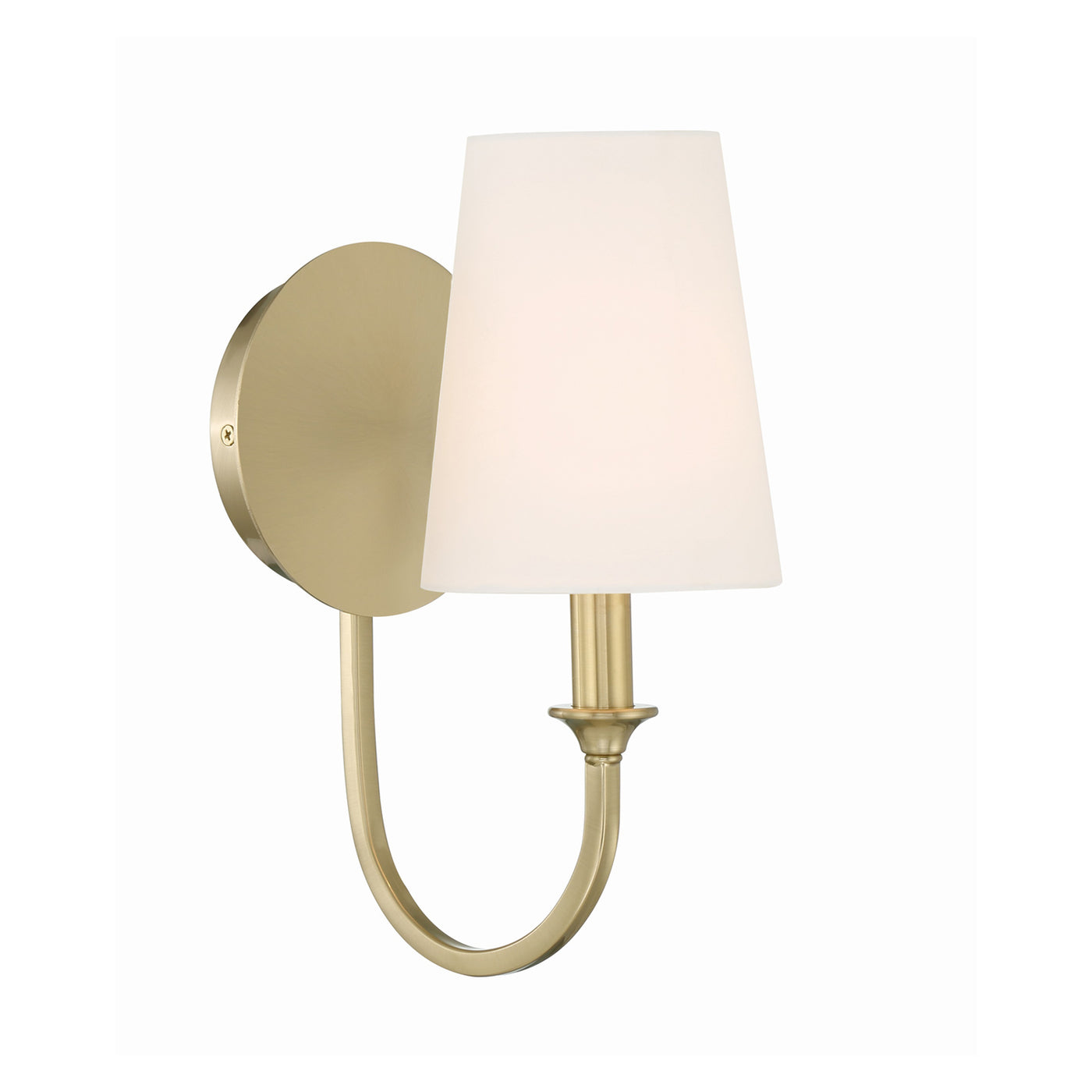 Payton 1 Light Vibrant Gold Sconce Wall Sconce Crystorama