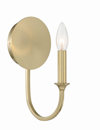 Payton 1 Light Vibrant Gold Sconce Wall Sconce Crystorama