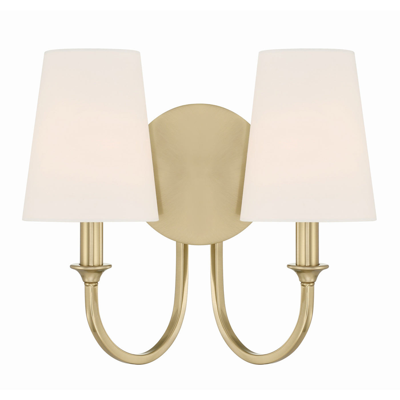 Payton 2 Light Vibrant Gold Sconce Wall Sconce Crystorama