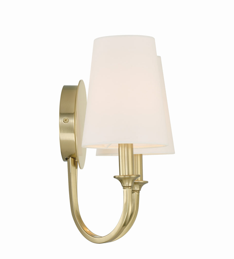 Payton 2 Light Vibrant Gold Sconce Wall Sconce Crystorama