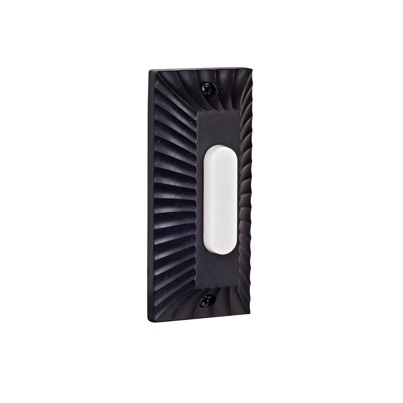 Surface Mount Die-Cast Builder's Plus Series LED Lighted Push Button in Weathered Black Doorbell Button Craftmade