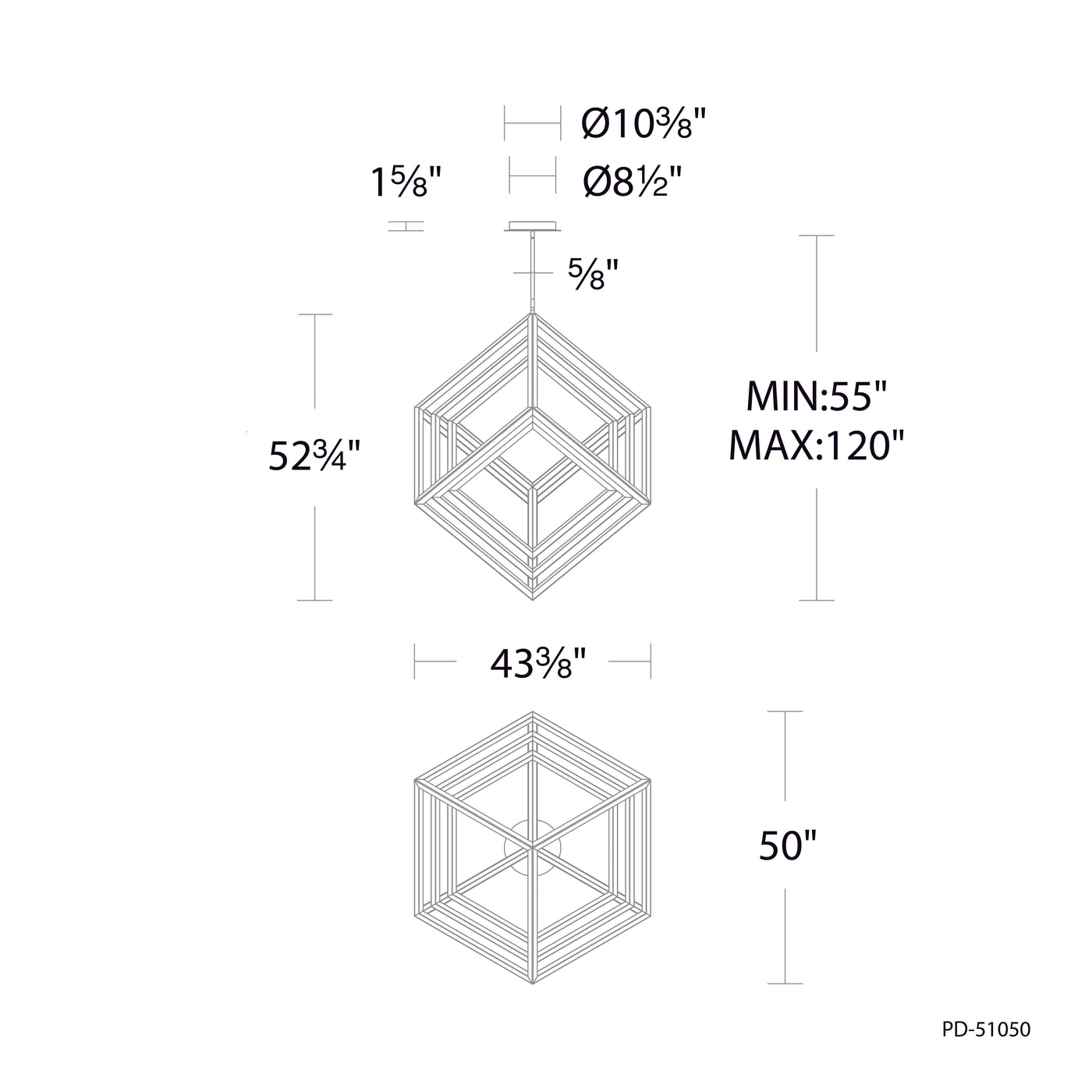 Atlas LED Chandelier Chandelier WAC Lighting