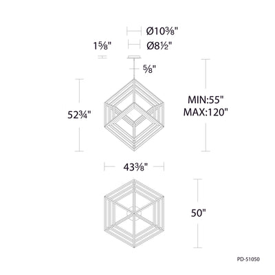 Atlas LED Chandelier Chandelier WAC Lighting