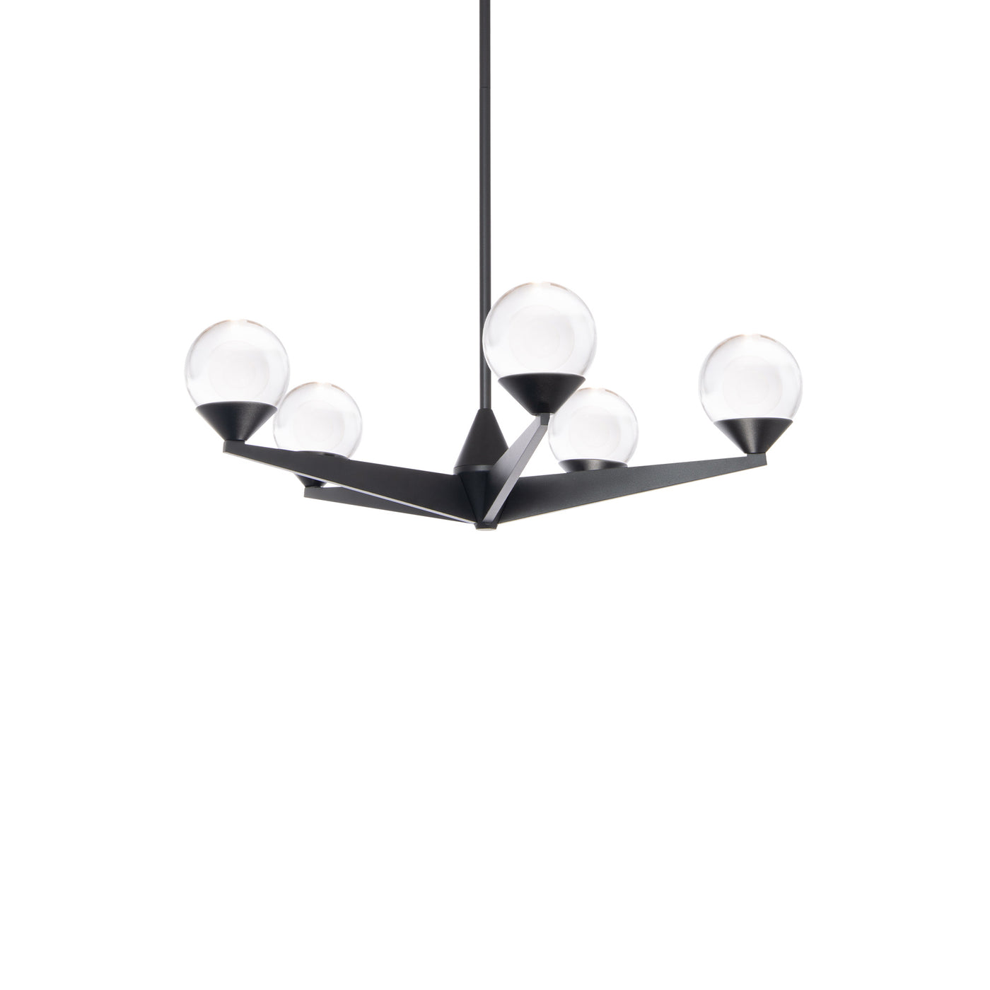 Kinetic Pendant  Ceiling Light in 28in LED 28 inch Titanium Chandelier Modern Forms