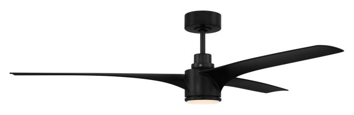 60" Phoebe in Flat Black  w/ Flat Black Blades Ceiling Fan CRAFTMADE