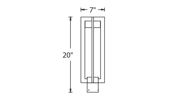 Chamber LED Indoor & Outdoor Post Light Post WAC Lighting