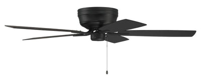 52" Pro Plus Hugger in Flat Black  w/ Flat Black/Greywood Blades Ceiling Fan CRAFTMADE