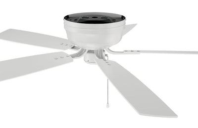 52" Pro Plus Hugger in White w/ White/Washed Oak Blades Ceiling Fan CRAFTMADE