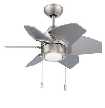 24" Propel II in Brushed Polished Nickel w/ Brushed Nickel Blades Ceiling Fan CRAFTMADE