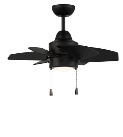 24" Propel II Indoor/Outdoor (Damp) in Flat Black w/ Flat Black Blades Ceiling Fan CRAFTMADE