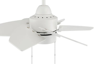 24" Propel II Indoor/Outdoor (Damp) in White w/ White Blades Ceiling Fan CRAFTMADE