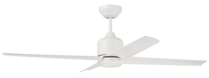 52" Quell Fan, White Finish, White Blades. LED Light, WIFI and Control Included Ceiling Fan CRAFTMADE