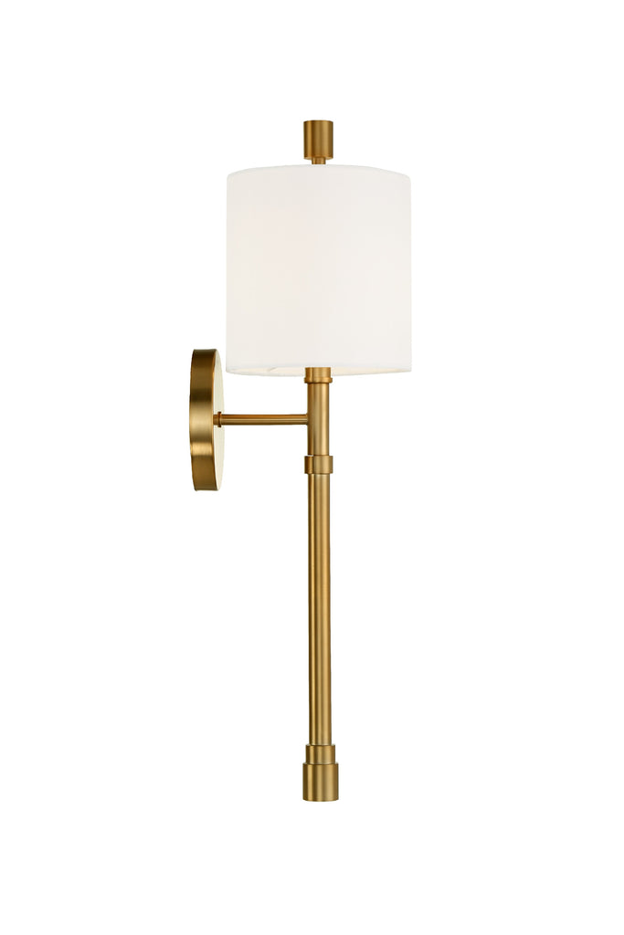 Rachel 1 Light Vibrant Gold Sconce Wall Sconce Crystorama