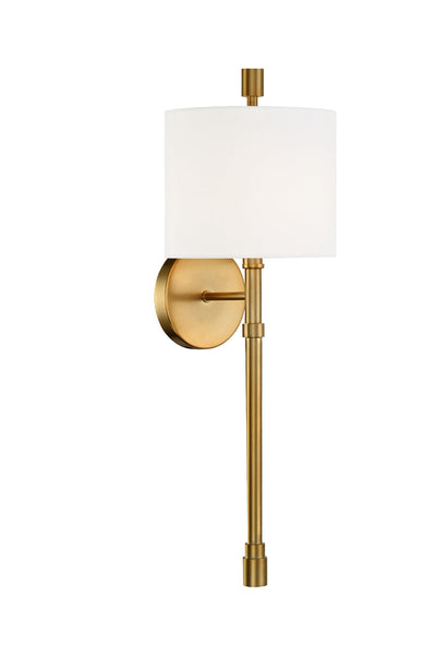 Rachel 1 Light Vibrant Gold Sconce Wall Sconce Crystorama