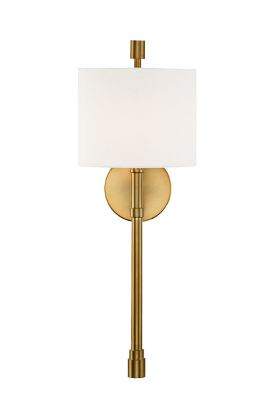 Rachel 1 Light Vibrant Gold Sconce Wall Sconce Crystorama