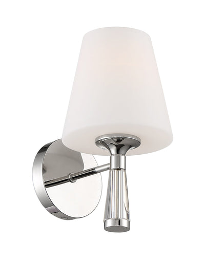 Ramsey 1 Light Polished Nickel Sconce Wall Sconce Crystorama