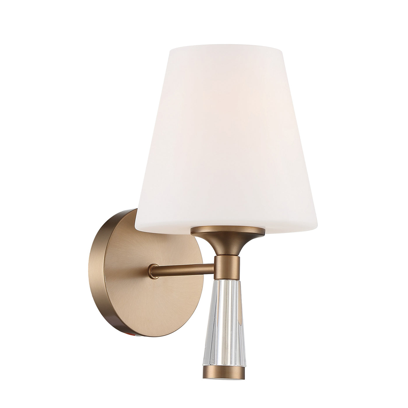 Ramsey 1 Light Vibrant Gold Sconce Wall Sconce Crystorama