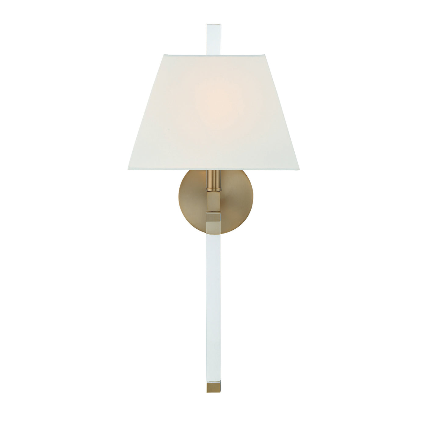 Renee 1 Light Aged Brass Sconce Wall Sconce Crystorama