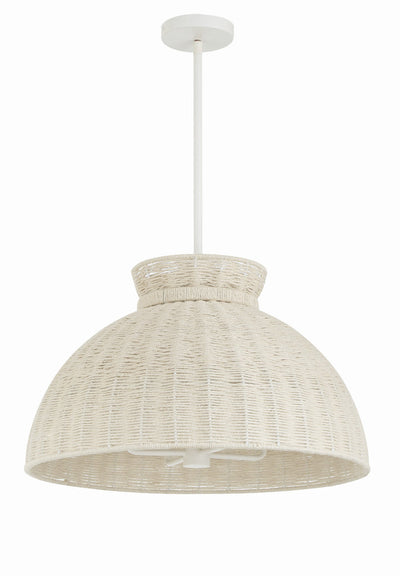 Reese 4 Light Matte White Chandelier Chandelier Crystorama