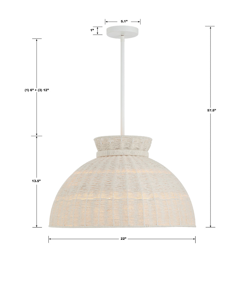 Reese 4 Light Matte White Chandelier Chandelier Crystorama