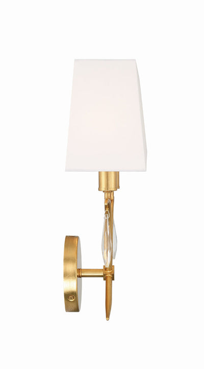 Rollins 2 Light Antique Gold Sconce Wall Sconce Crystorama