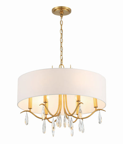 Rollins 6 Light Antique Gold Chandelier Chandelier Crystorama