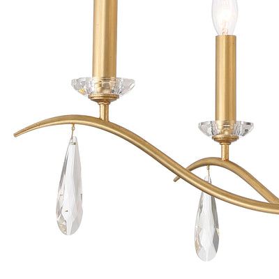 Rollins 9 Light Antique Gold Chandelier Chandelier Crystorama